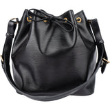 Louis Vuitton Noir Epi Leather Sac Noe Petit Shoulder Bag