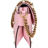 Gucci Pink Leather Queen Margaret Bee Shoulder Bag