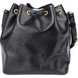 Louis Vuitton Noir Epi Leather Sac Noe Petit Shoulder Bag