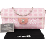Chanel Quilted Travel Line Monogram Single Flap Shoulder Bag