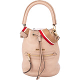 Miu Miu Cammeo Leather Madras Bucket Handbag