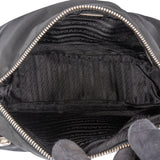 Prada Black Nylon Triangle Shoulder Bag