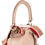 Miu Miu Cammeo Leather Madras Bucket Handbag