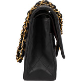 Chanel Quilted Lambskin 24K Gold Medium Double Flap Crossbody Bag