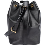 Louis Vuitton Noir Epi Leather Sac Noe Petit Shoulder Bag