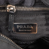 Prada Black Nylon Triangle Shoulder Bag
