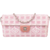 Chanel Quilted Travel Line Monogram Single Flap Shoulder Bag