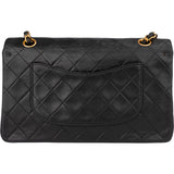 Chanel Quilted Lambskin 24K Gold Medium Double Flap Crossbody Bag
