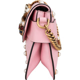 Gucci Pink Leather Queen Margaret Bee Shoulder Bag