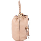 Miu Miu Cammeo Leather Madras Bucket Handbag