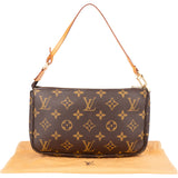 Louis Vuitton Canvas Monogram Pochette Accessoire Handbag