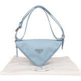 Prada Blue Saffiano Leather Triangle 3 in 1 Crossbody Bag