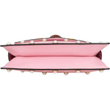 Gucci Pink Leather Queen Margaret Bee Shoulder Bag