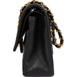 Chanel Quilted Lambskin 24K Gold Medium Double Flap Crossbody Bag
