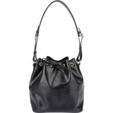 Louis Vuitton Noir Epi Leather Sac Noe Petit Shoulder Bag