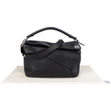 Loewe Black Leather Large Puzzle Handbag