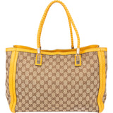 Gucci GG Monogram Bamboo Handbag