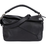 Loewe Black Leather Large Puzzle Handbag