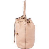 Miu Miu Cammeo Leather Madras Bucket Handbag