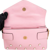 Gucci Pink Leather Queen Margaret Bee Shoulder Bag