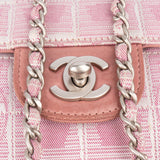 Chanel Quilted Travel Line Monogram Single Flap Shoulder Bag