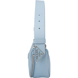 Prada Blue Saffiano Leather Triangle 3 in 1 Crossbody Bag