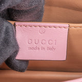 Gucci Pink Leather Queen Margaret Bee Shoulder Bag