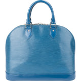Louis Vuitton Blue Epi Leather Alma GM Handbag