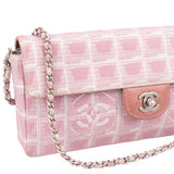 Chanel Quilted Travel Line Monogram Single Flap Shoulder Bag