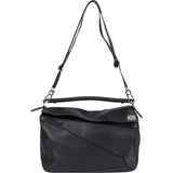 Loewe Black Leather Large Puzzle Handbag