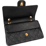 Chanel Quilted Lambskin 24K Gold Medium Double Flap Crossbody Bag
