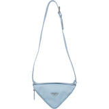 Prada Blue Saffiano Leather Triangle 3 in 1 Crossbody Bag