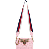 Gucci Pink Leather Queen Margaret Bee Shoulder Bag