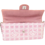 Chanel Quilted Travel Line Monogram Single Flap Shoulder Bag