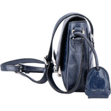 Miu Miu Blu Leather Mini Crossbody Bag