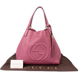 Gucci Pink Leather GG Soho Handbag
