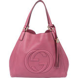 Gucci Pink Leather GG Soho Handbag