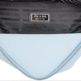 Prada Blue Saffiano Leather Triangle 3 in 1 Crossbody Bag