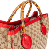 Gucci GG Monogram Bamboo Handbag