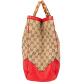 Gucci GG Monogram Bamboo Handbag