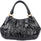 Prada Black  Patent Leather Manici Handbag