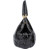 Prada Black  Patent Leather Manici Handbag