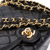 Chanel Quilted Lambskin 24K Gold Single Flap Shoulder Bag