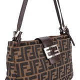 Fendi FF Monogram Baguette Shoulder Bag