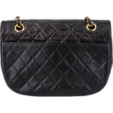 Chanel Quilted Lambskin 24K Gold Single Flap Shoulder Bag