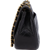 Chanel Quilted Lambskin 24K Gold Single Flap Shoulder Bag