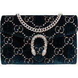 Gucci Velvet GG Monogram Dionysus Crossbody Bag