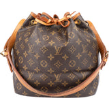 Louis Vuitton Canvas Monogram Sac Noe Petit Shoulder Bag