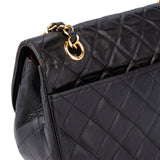 Chanel Quilted Lambskin 24K Gold Single Flap Shoulder Bag