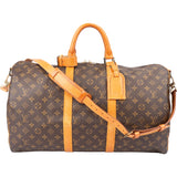 Louis Vuitton Canvas Monogram Keepall 50 Bandouliere